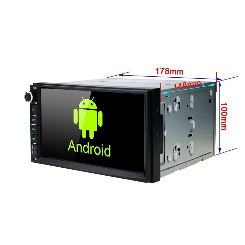 7 дюймовый универсальный автомобильный мультимедийный плеер 2 Din Android 8 0 радио IPS GPS