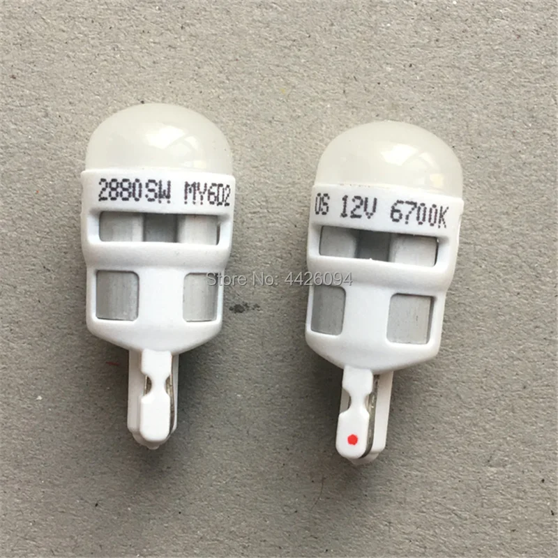 2 шт. светодиодные лампы для габаритных огней T10 2825 2880SW ширина 12791 W5W 12961|Сигнальная