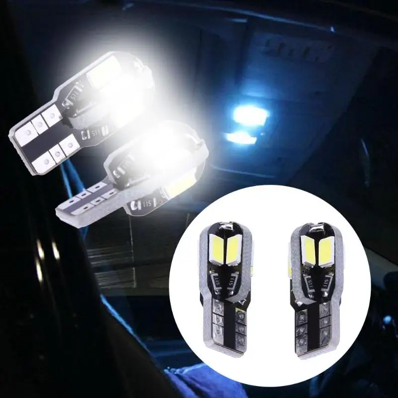 2 шт. T10 8SMD 5730 Автомобильная интерьерная лампа автомобильная для чтения крыши