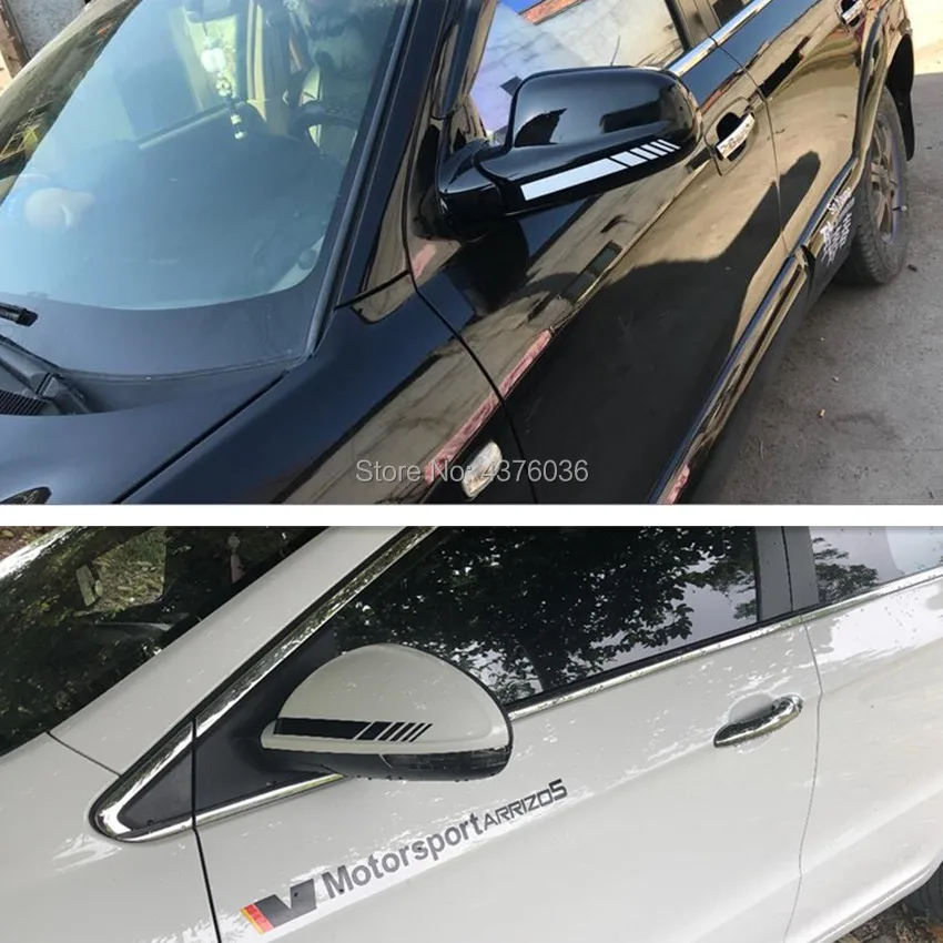 Автомобильная наклейка на зеркало заднего вида боковая полоса для golf mazda 6