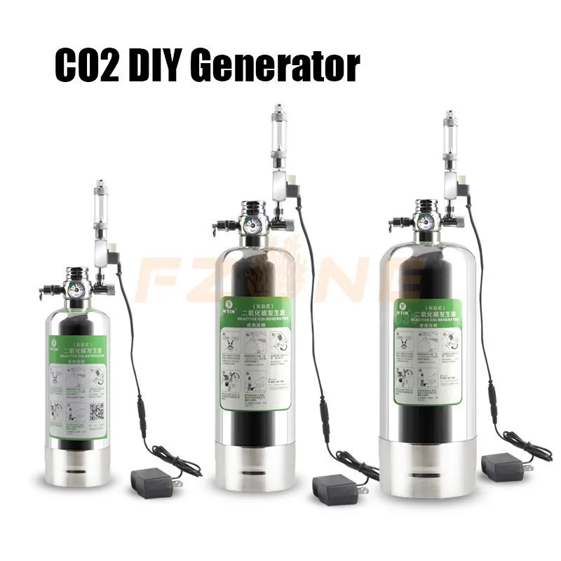 Аквариум CO2 система DIY Co2 комплект генератора с Давление датчик регулятор для