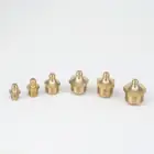 M4 M5 M6 M8 M10 M12 M14 M16 M18 M20 Метрическая Мужская Резьба Коническая прямая латунная смазка Zerk ниппель штуцер для смазочного пистолета