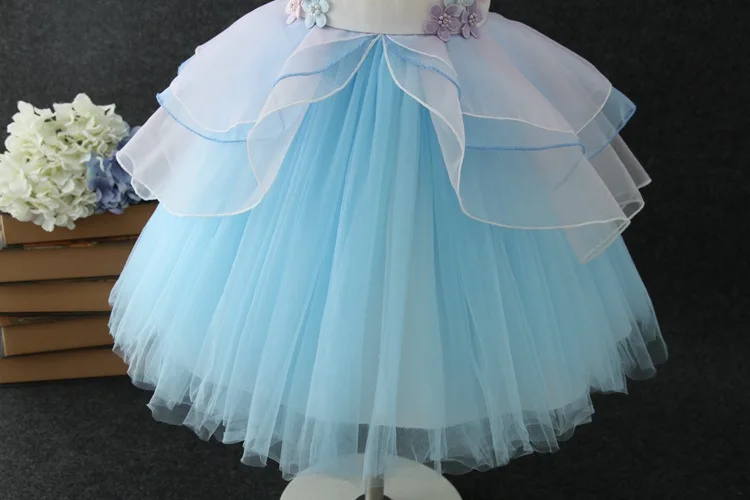 

New 2018 Fancy Summer Girl Dress Unicorn Party Dress Girl Evening Prom Gown Children Wedding Dresses Girls Party Costume