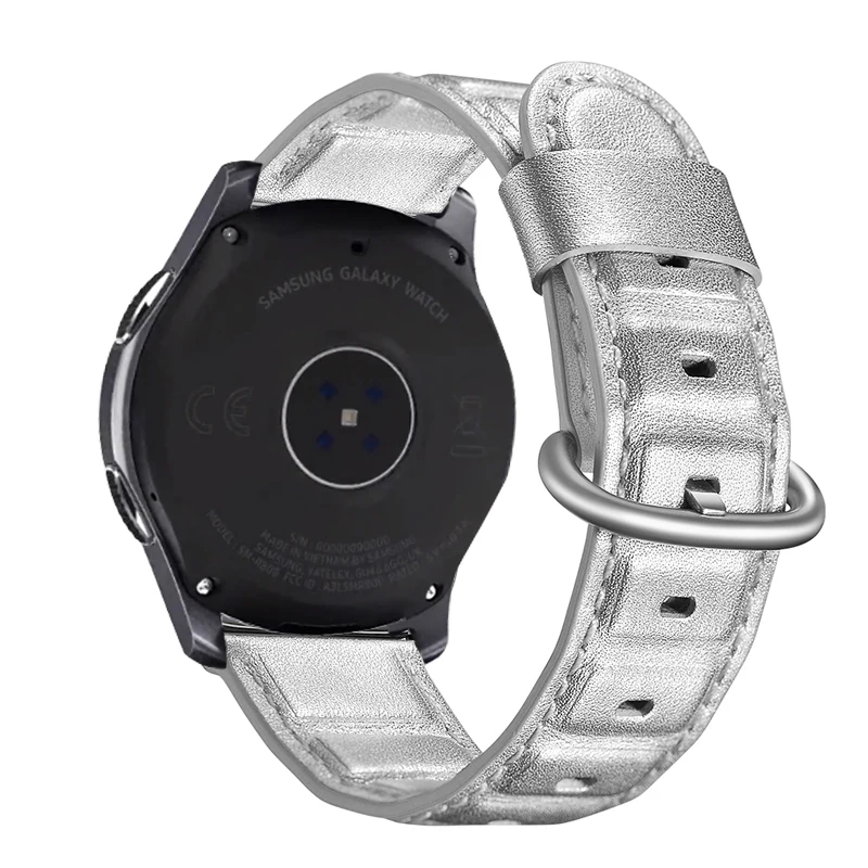 Ремешок из натуральной кожи для Samsung Galaxy Watch 46 мм, ремешок в БАМБУКОВОМ стиле для Gear S3, кожаный браслет для Amazfit 1/2 Huawei Watch от AliExpress RU&CIS NEW