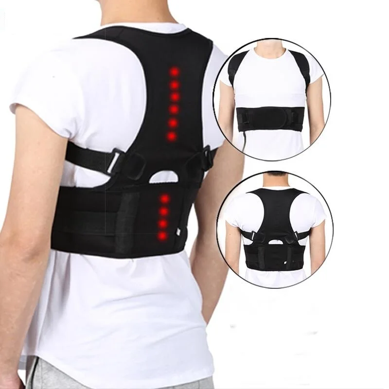 Для мужчин и женщин Корректор осанки поддержка спины ремни скобка позвоночника
