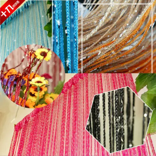 Сетчатые шторы сетка-патио бахрома для двери ширма окна разделитель размер вуаль