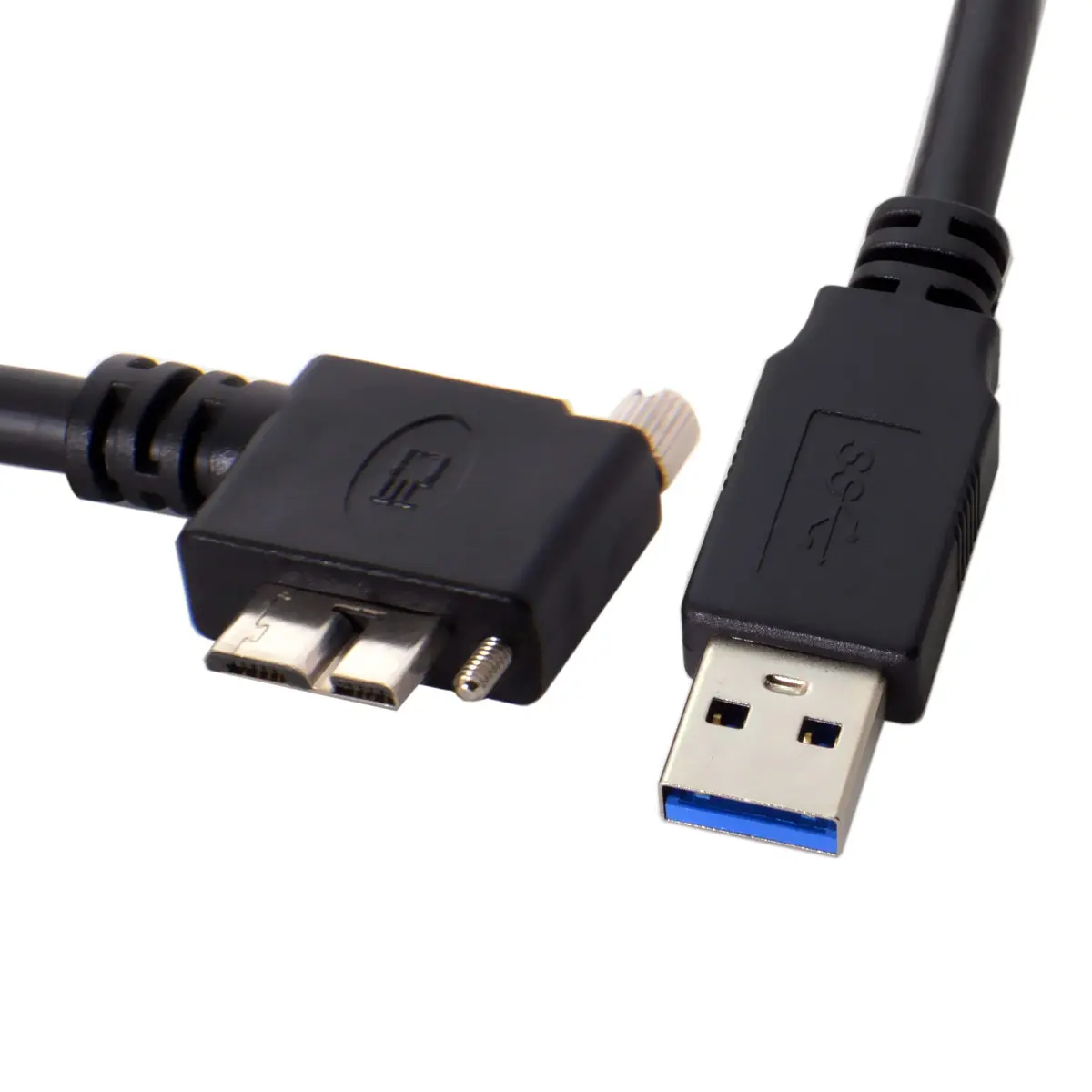 

Jimier CY 90 градусов левый Угловой Micro USB, винт крепление к 3,0 кабелю данных для промышленной камеры 3 м
