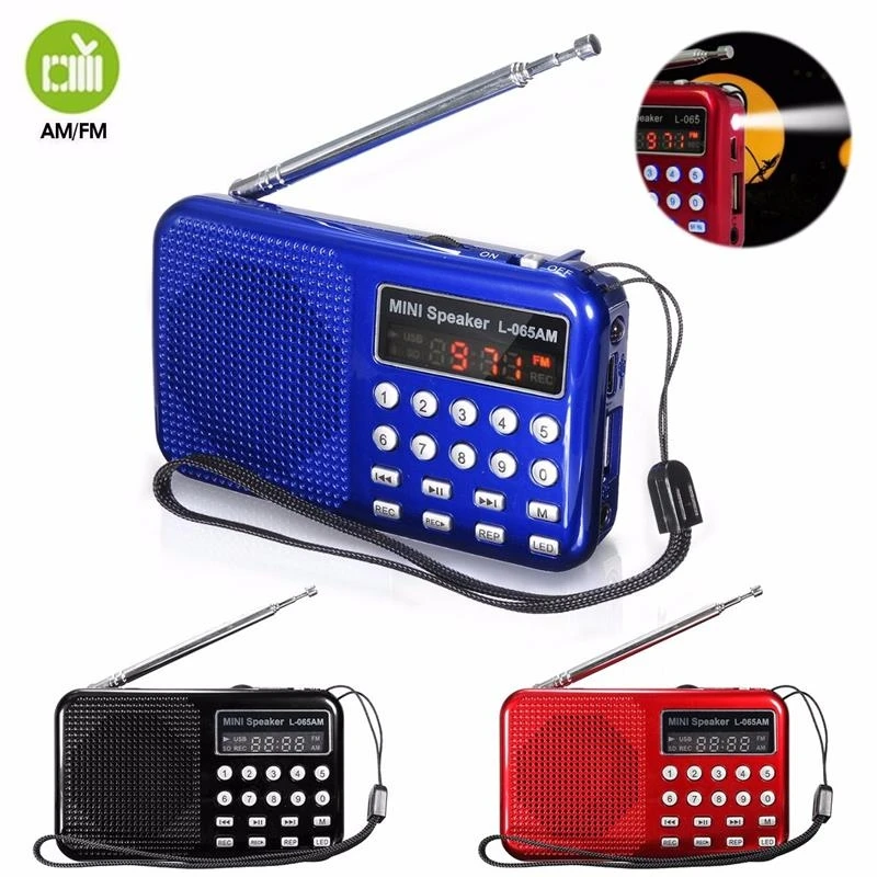 LEORY Цифровой FM радиоприемник Micro SD/TF карта цифровой многофункциональный