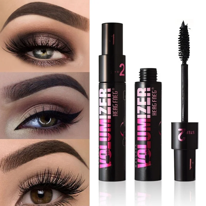 

1 Piece Of 4D Natural Curly Black Mascara Eye Makeup Eyelashes Professional Waterproof Mascara Brush Ladies Eyelashes Cosmetics