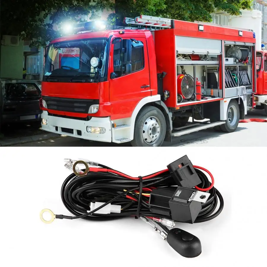 Автомобильная Лампа 12/24V 180W 40A светодиодный светильник проводки выключатель реле