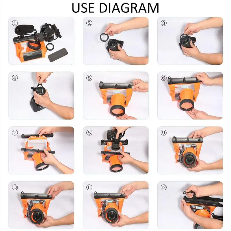 Чехол для Камеры GQ 518L водонепроницаемый чехол дайвинга водонепроницаемая сумка