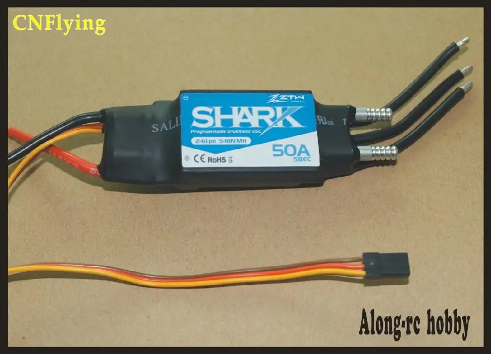 ZTW Shark 20A 40A 50A 60A 70A 80A водонепроницаемый бесщеточный CW/CCW ESC для лодок с системой