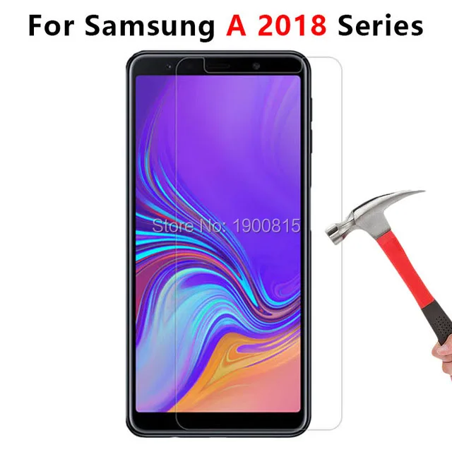 Защитное стекло для Samsung A5 A6 A7 A8 Plus 2018 закаленное на Galaxy A 5 6 7 8 5a 6a 7a 8a Защитная