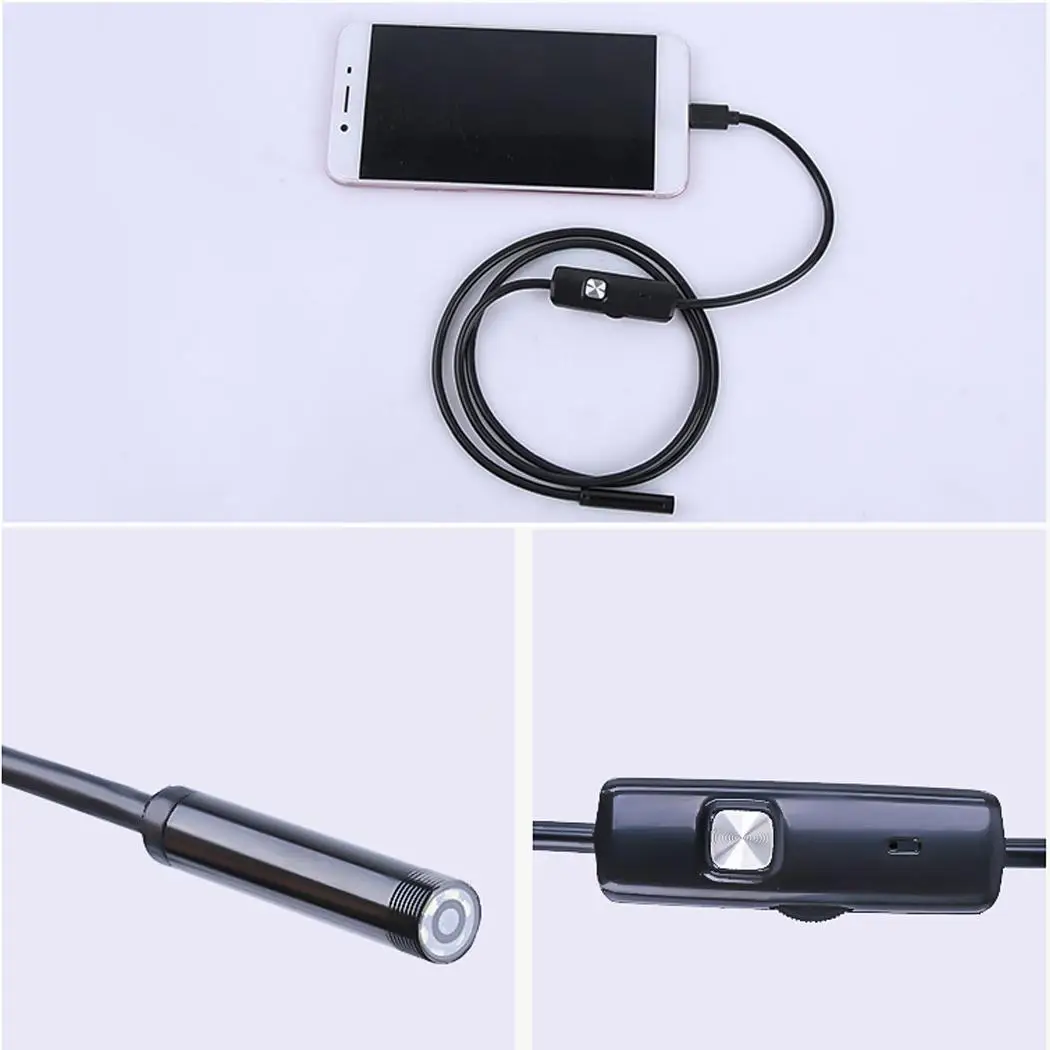 1 м 5 2 7 мм мини USB бороскоп эндоскоп камера Водонепроницаемый 6 светодиодный для