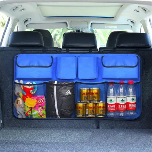 

Universal Oxford Fabric Hanging Auto Car Organizer Trunk Back Seat Storage Bag Mesh Net Pocket Bag