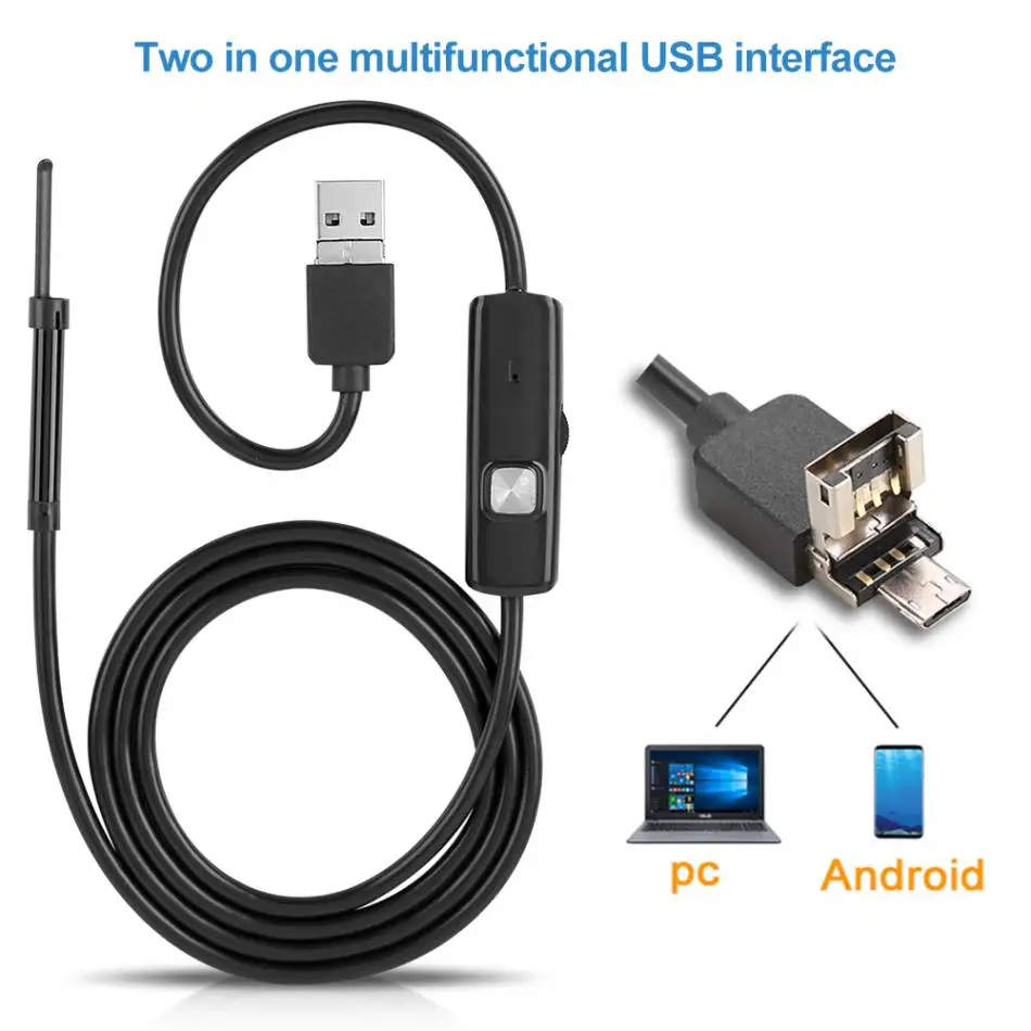 USB визуальный наушник эндоскоп камера HD визуальная Чистка ушей ложка для ухода за