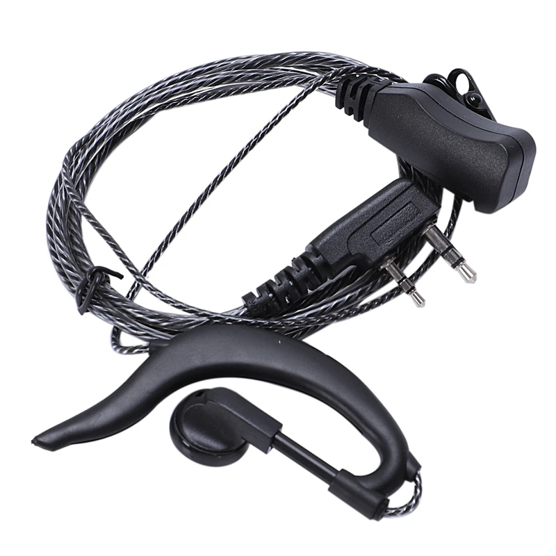 AABB-2 Pin Walkie Talkie Earpiece 2Pcs Two Way Radio Headset With Microphone For Baofeng Uv5R Bf 5118 5 | Электроника