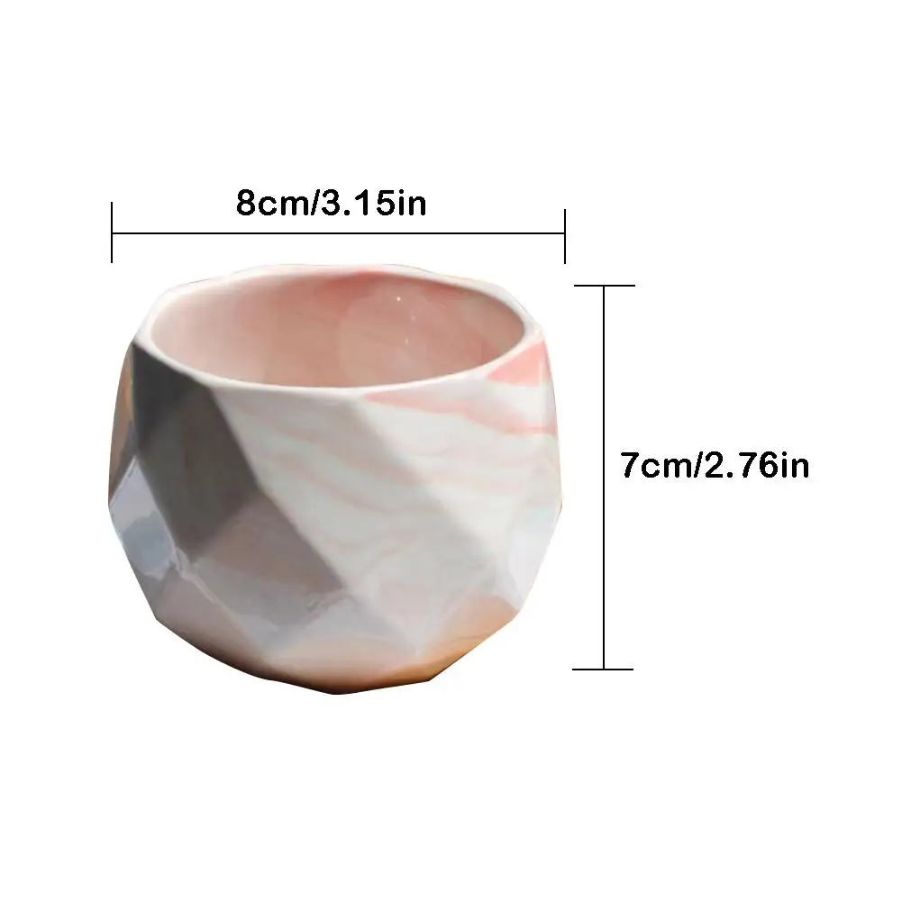 Мраморный цветочный горшок керамический суккулентный современный милый