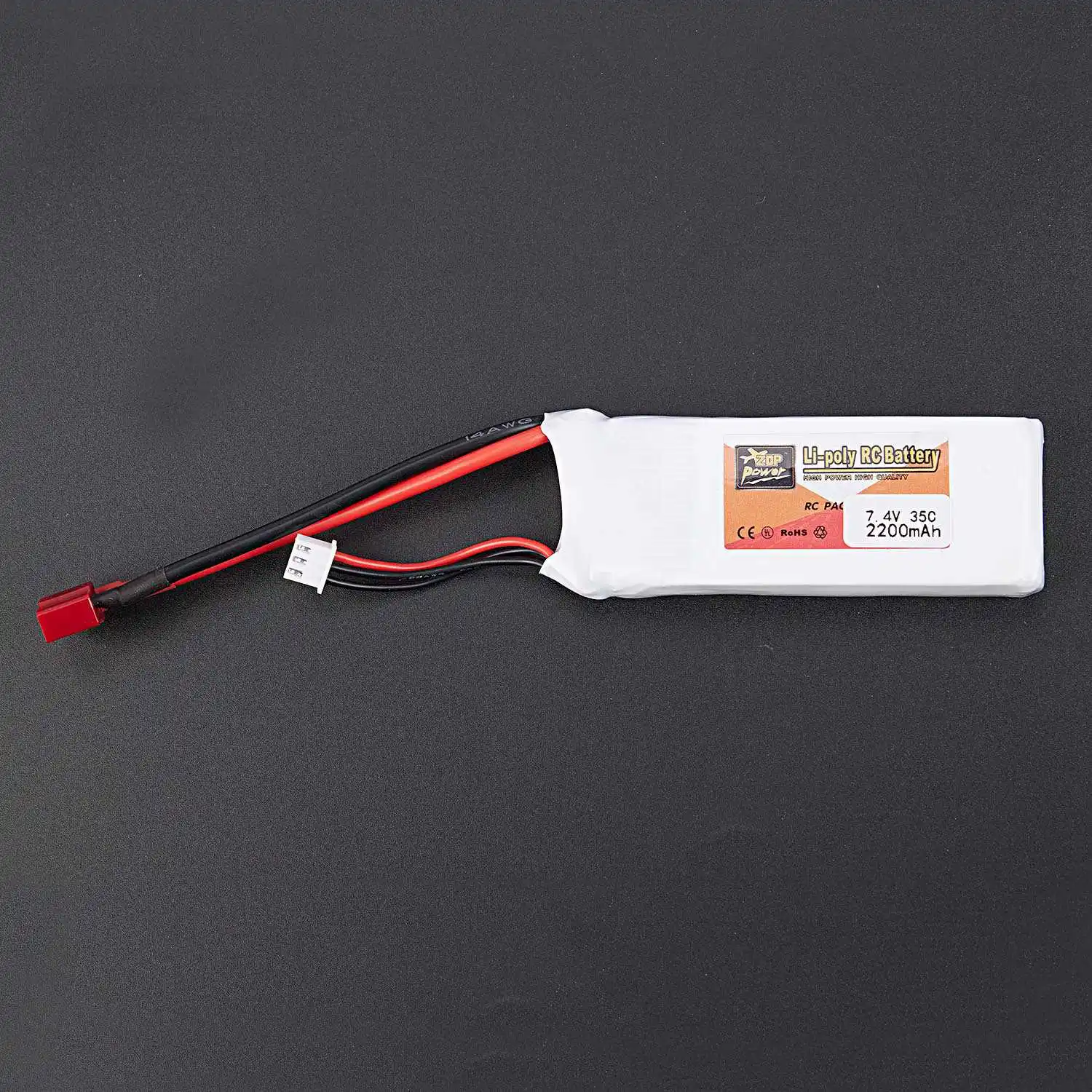 ZOP power 7 4 V Zop 2200Mah 2S 35C Lipo battery T Plug|Перезаряжаемые батареи| |