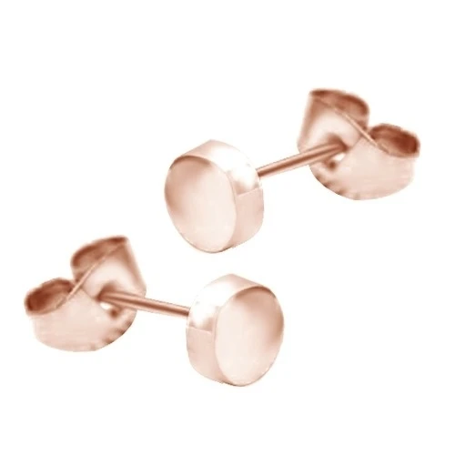 Новые женские Девочки 5 мм милые стильные серьги-гвоздики 18 K розовое золото над |