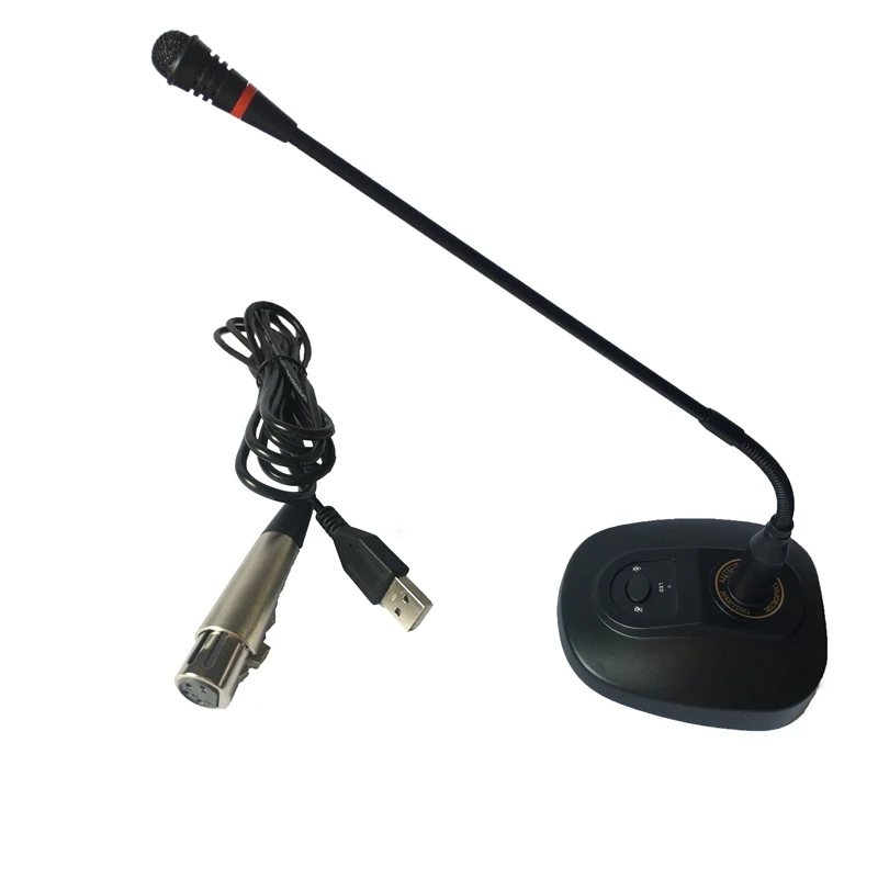 USB Настольная стоящая Конференц микрофонная гусиная петля конденсаторный