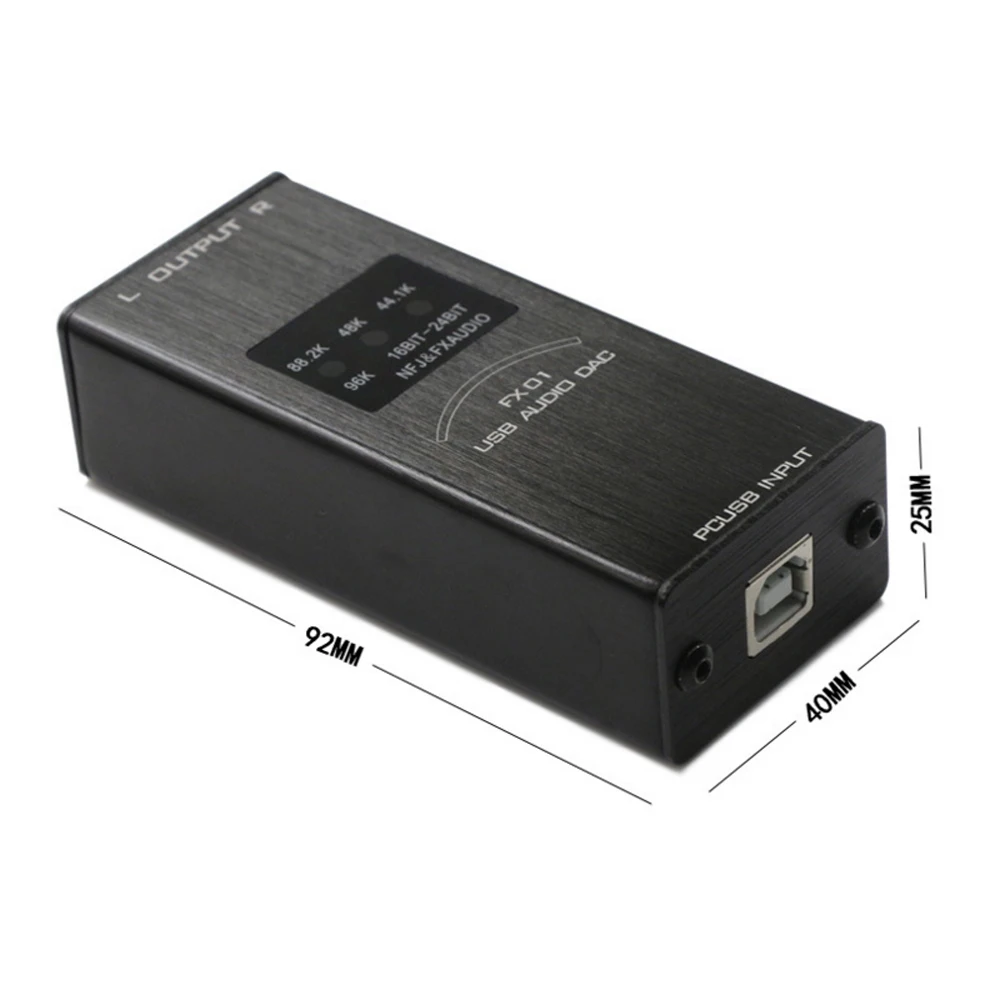 Звуковая карта FX Audio USB DAC аудио декодер частота дискретизации дисплей SA9023 PCM5102 24