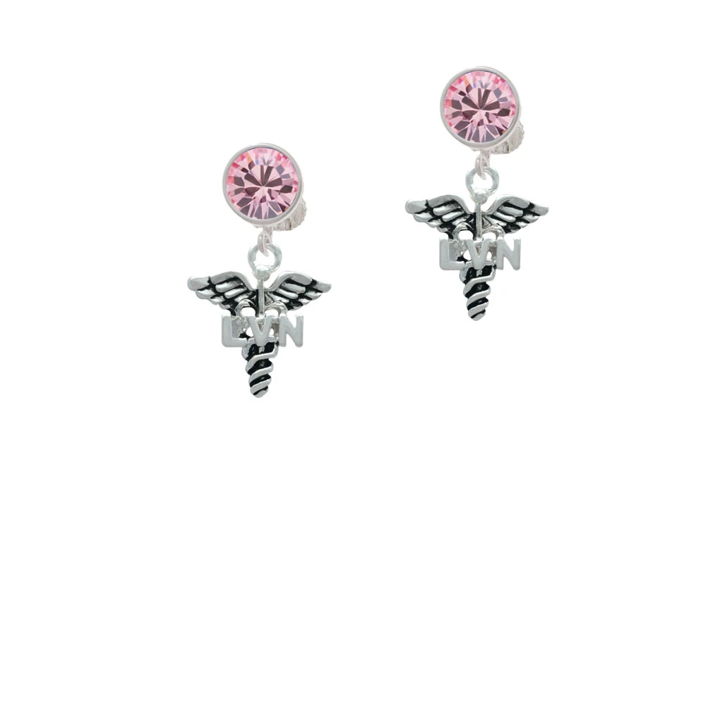Серьги с кристаллами Caduceus LVN|Серьги-клипсы| |