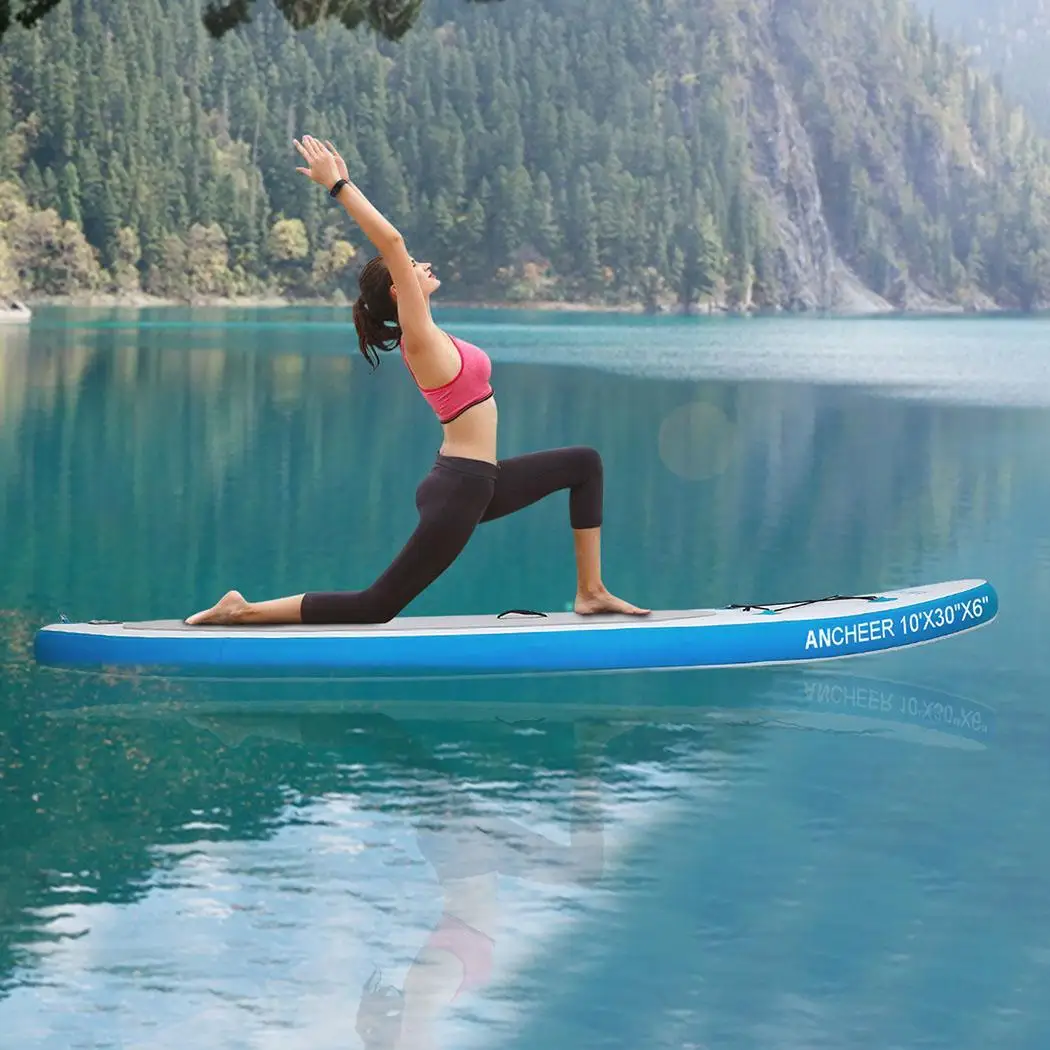 Однослойная доска для серфинга надувная Sup Stand Up Paddle Вейкборд бодиборд лодка 30