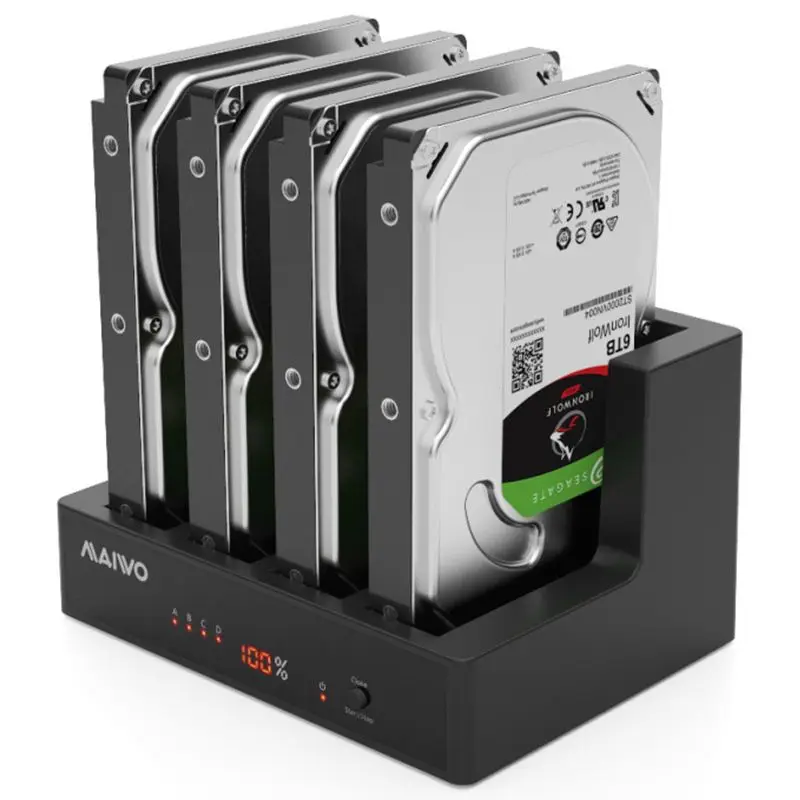 MAIWO HDD корпус для 2 5/3 5 дюймов HDD/SSD USB 3 0 SATA I/II/III четыре отсека док станция