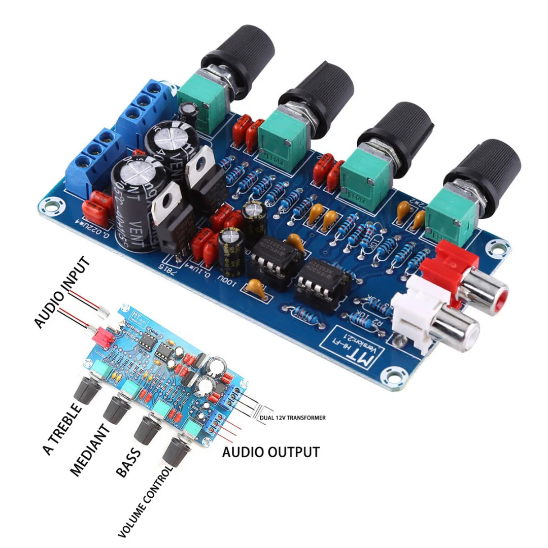 NE5532 Φ плата управления модулем громкости тона EQ панель DIY наборы усилителей