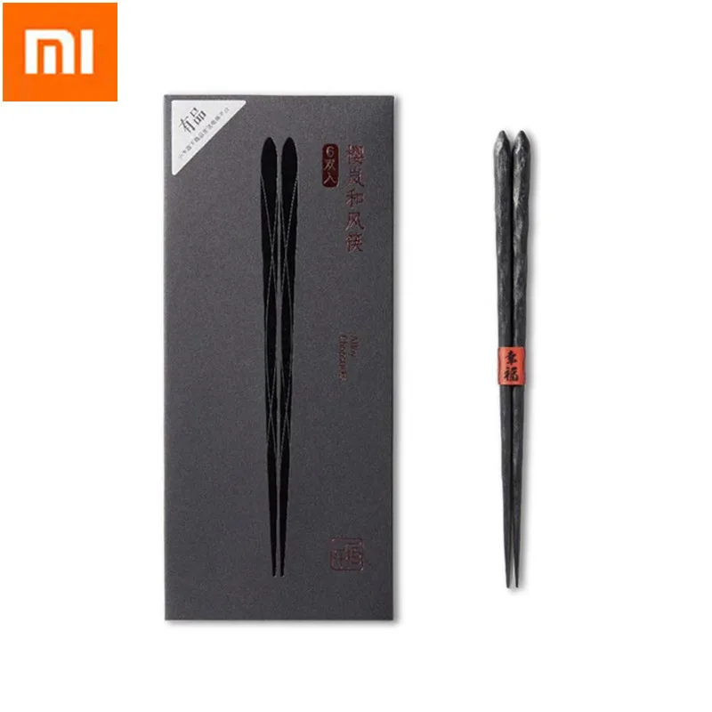 Палочки для еды Xiaomi Yiwuyishen 6 пар в упаковке высококачественные китайские палочки