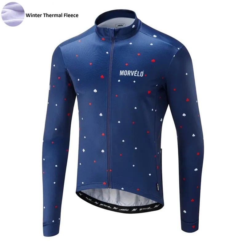 Мужская Зимняя Теплая Флисовая веломайка с длинным рукавом 2018 | Спорт и
