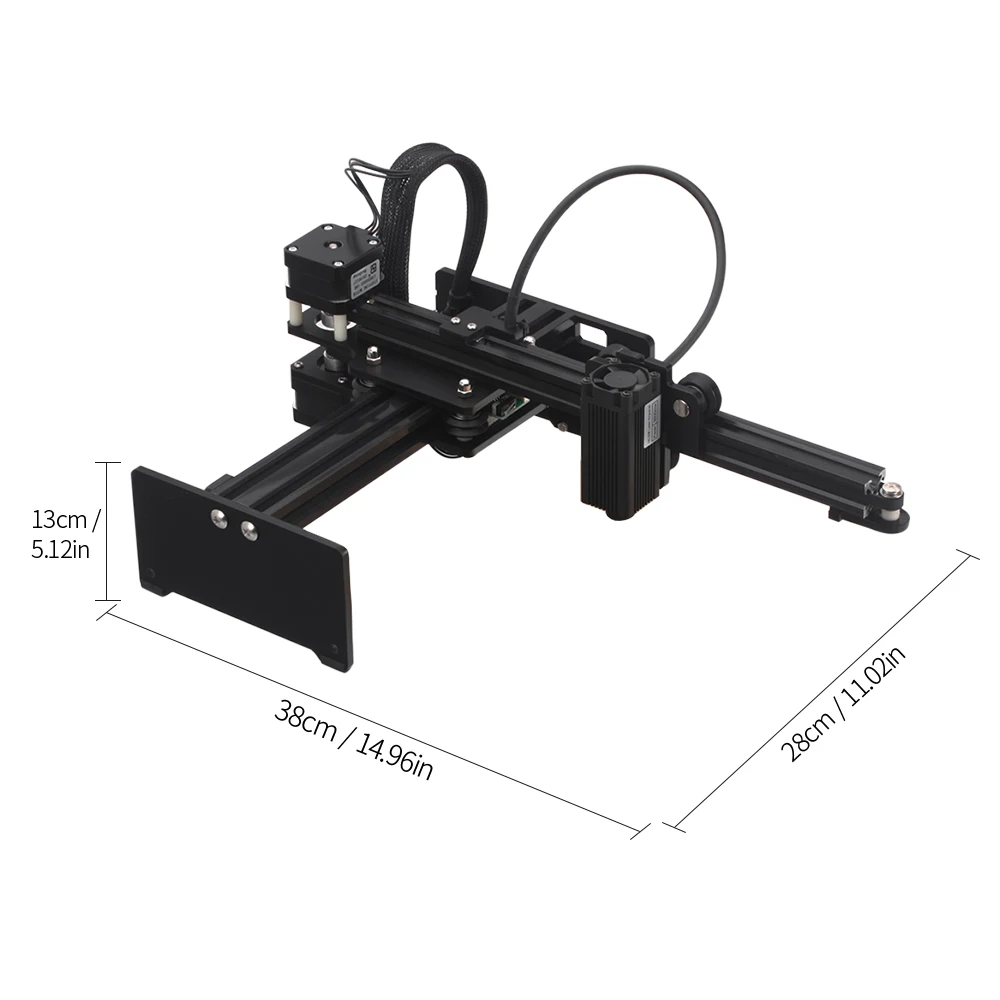 Новый NEJE 405NM 3500mw Профессиональный автоматический DIY настольный мини лазерный
