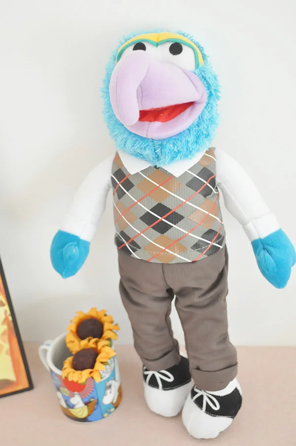 38 см большой милый Muppets шоу Кермит Лягушка гонзо Fozzie медведь животное барабанщик