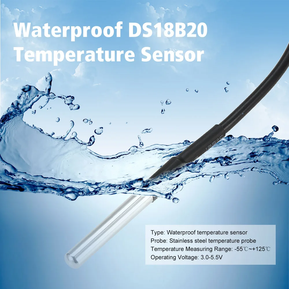 Водонепроницаемый датчик температуры SONOFF DS18B20 домашняя Автоматизация 2/3/4/5