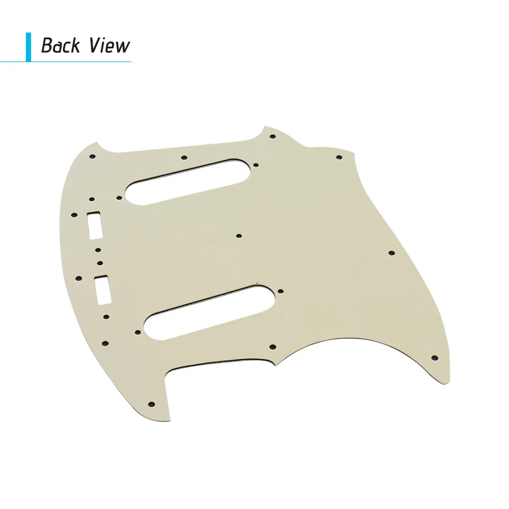 3 слойный ПВХ электрогитара Pickguard с 2 одной катушки пикап отверстие для Mustang MG69