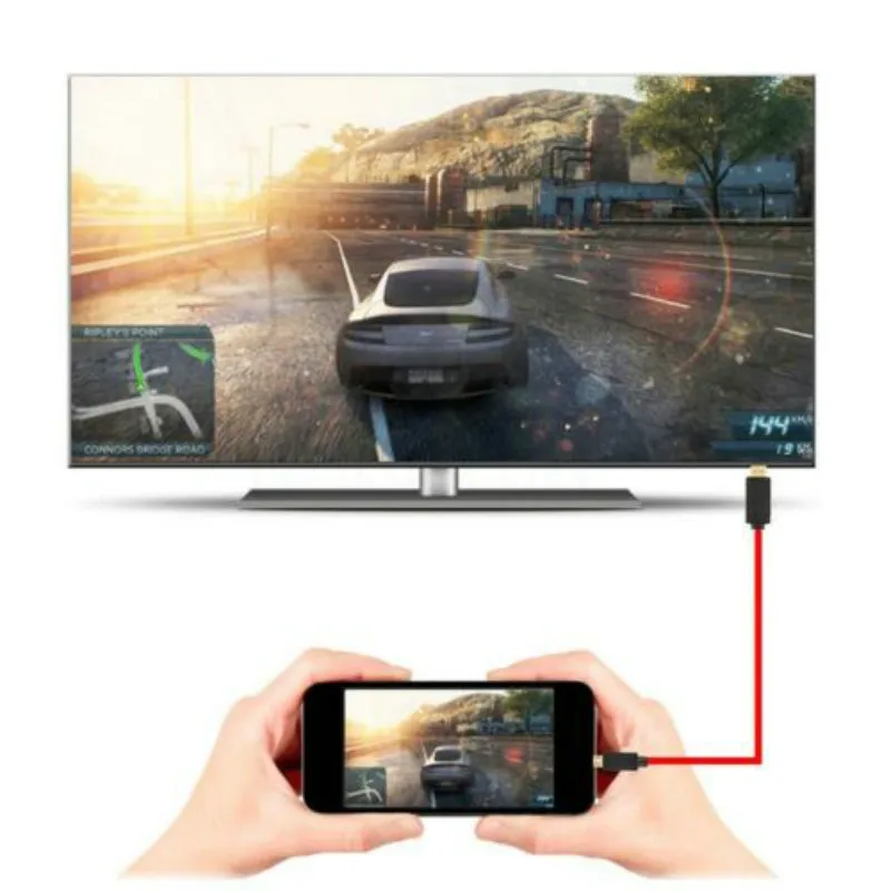 2 м MHL Micro USB HDMI совместимый кабель 1080p TV AV адаптер конвертер для мобильных