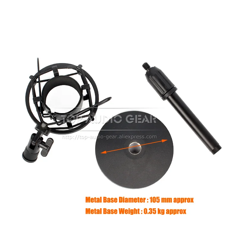 For Blue Yeti Nano USB Recording Microphone Stand + Suspension Spider Shock Mount Shockproof Condenser Mic Clip Tabletop Holder |