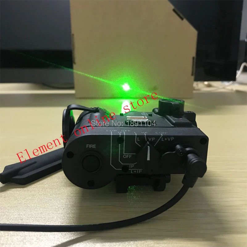 Тактический фонарь Element зеленый ИК лазер и светодиодный для мигания светильник