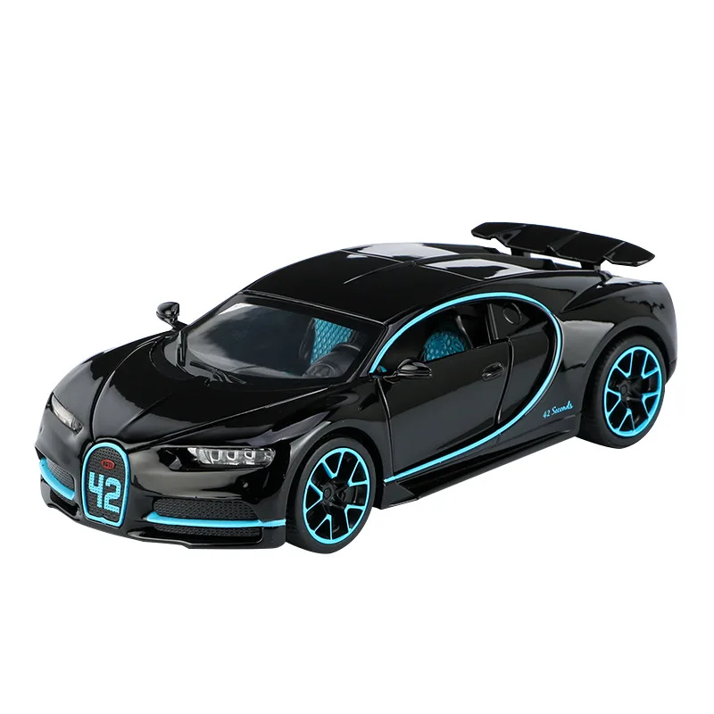 Модель спортивного автомобиля 3225A масштаб 1:32 Bugat Chiron из сплава литый под
