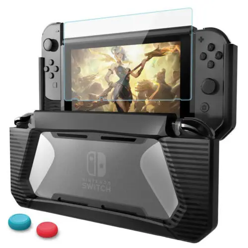 Protective Case+Tempered Glass Screen Protector For Nintendo Switch Case Cover Shockproof Shell+Screen 3B02 | Электроника