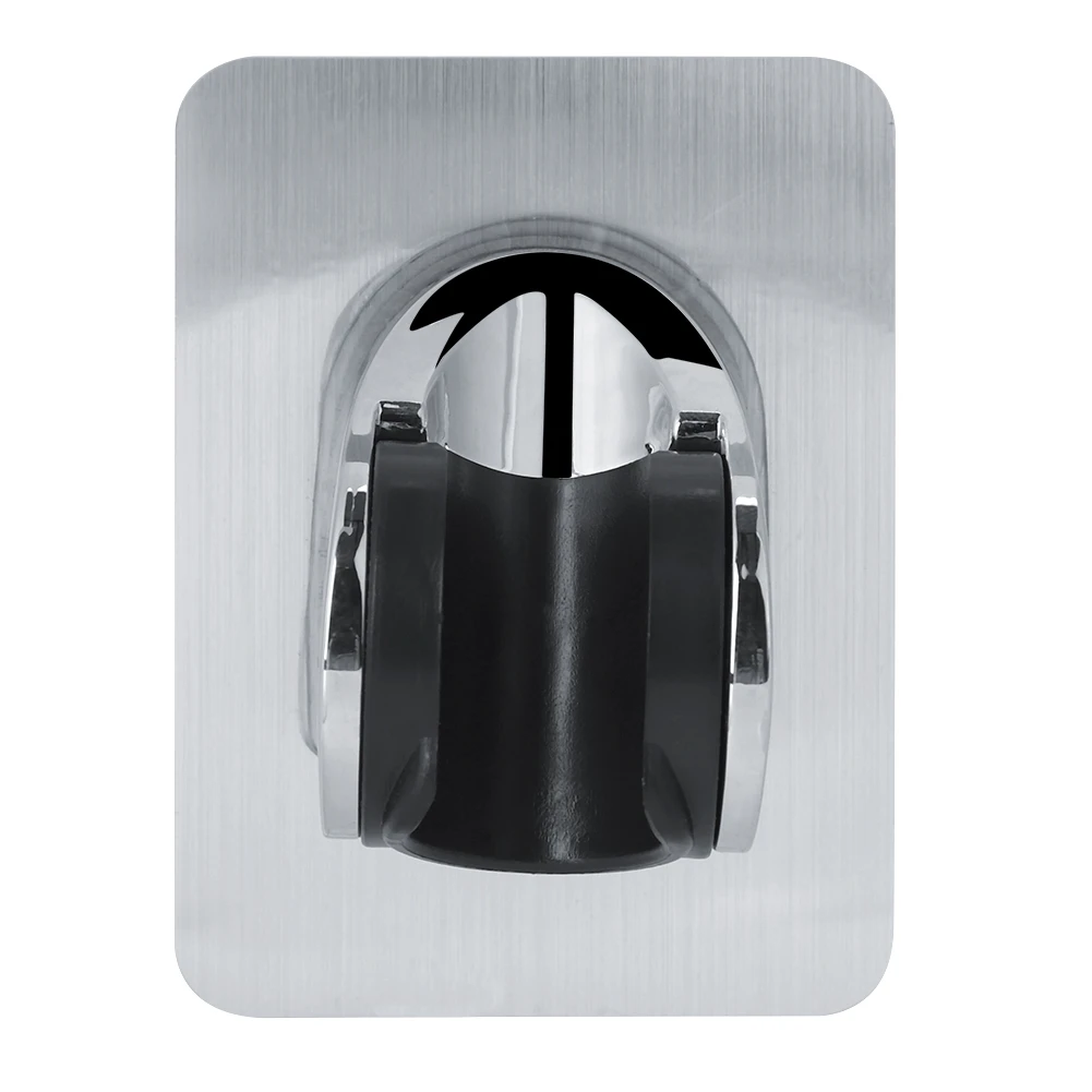 Настенный держатель для насадки душа регулируемый на 45 ° стойка часы с чашкой