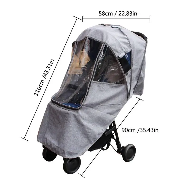 

Waterproof Raincover for Stroller Prams Cart Dust Rain Cover Raincoat for Baby Stroller Pushchairs Accessories Baby Carriages