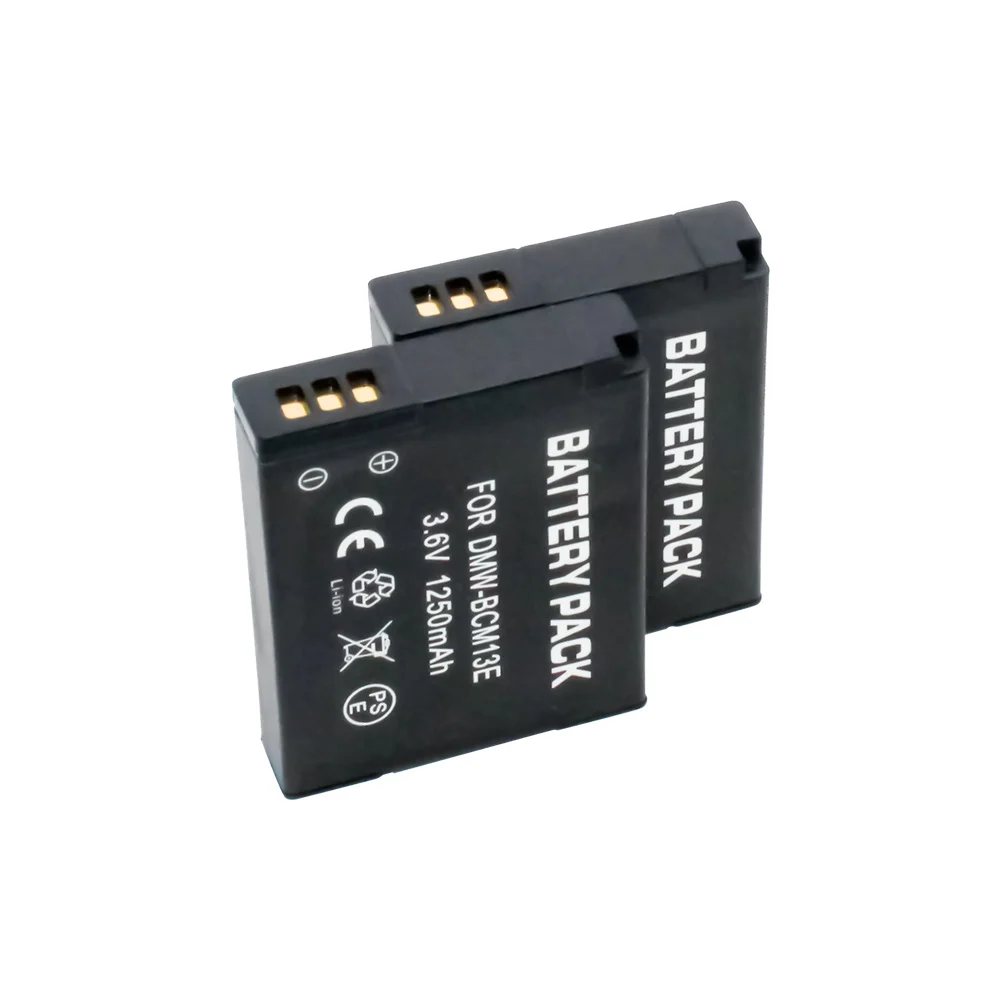 Перезаряжаемые батареи (2-Pack) + USB зарядное устройство для PANASONIC DMW-BCM13 DMC-ZS40 DMC-ZS45
