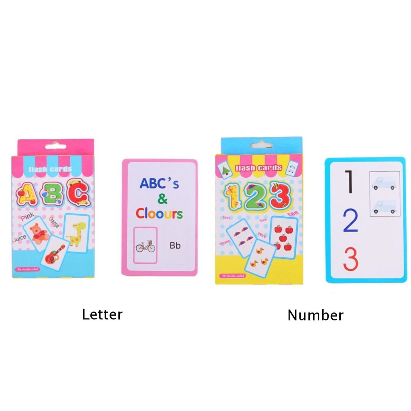 36 шт. флэш карты учим английское слово номер Детская образовательная