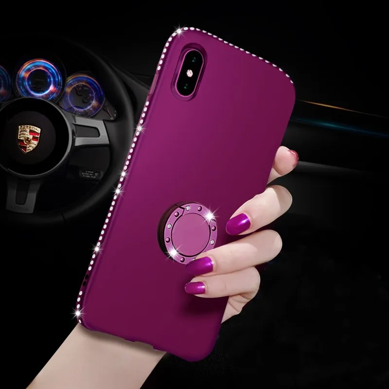 Блестящие чехлы для телефонов iPhone XS Max XR X 8 7 6 6S Plus Samsung S8 S9 Note 9 чехол с блестящими