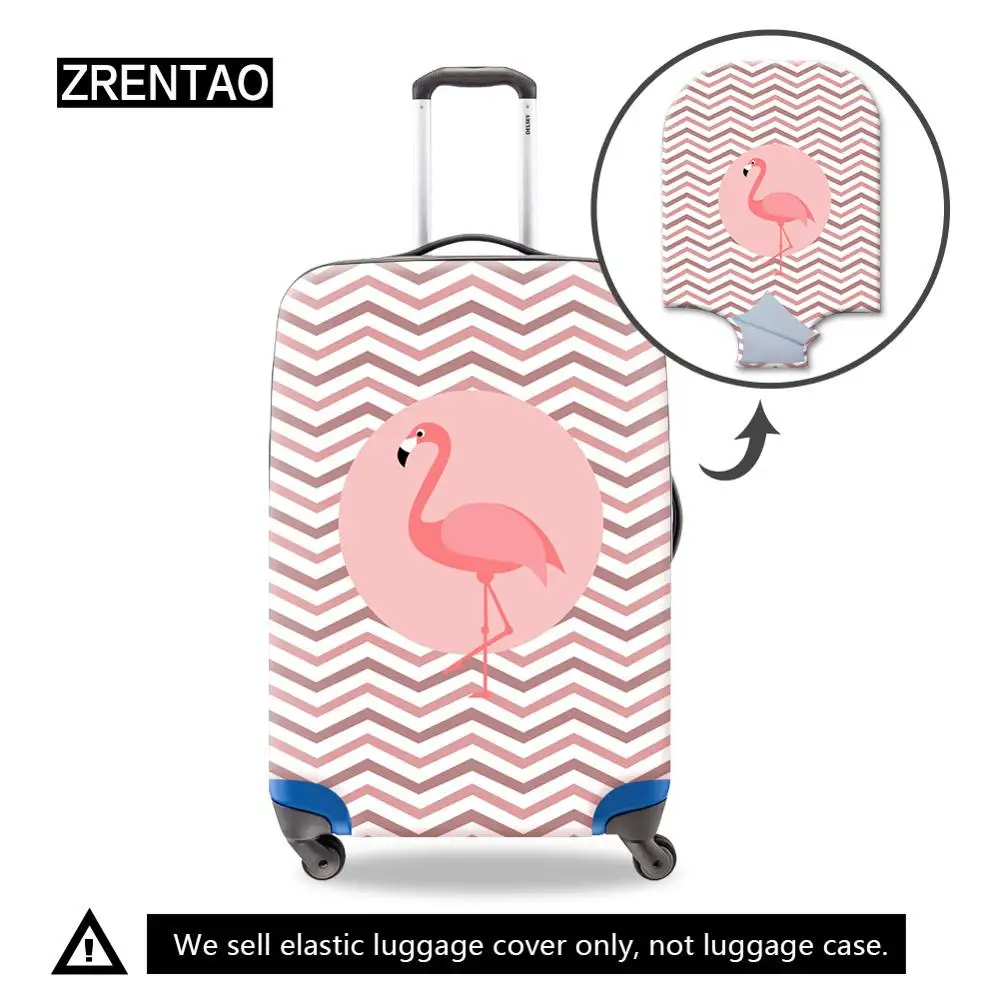 

Striped Flamingo Printing Man Woman Vacation Trolley Luggage Cases Set Protection Covers Bag Fit 18/20/22/24/26/28/29/30/32 Inch