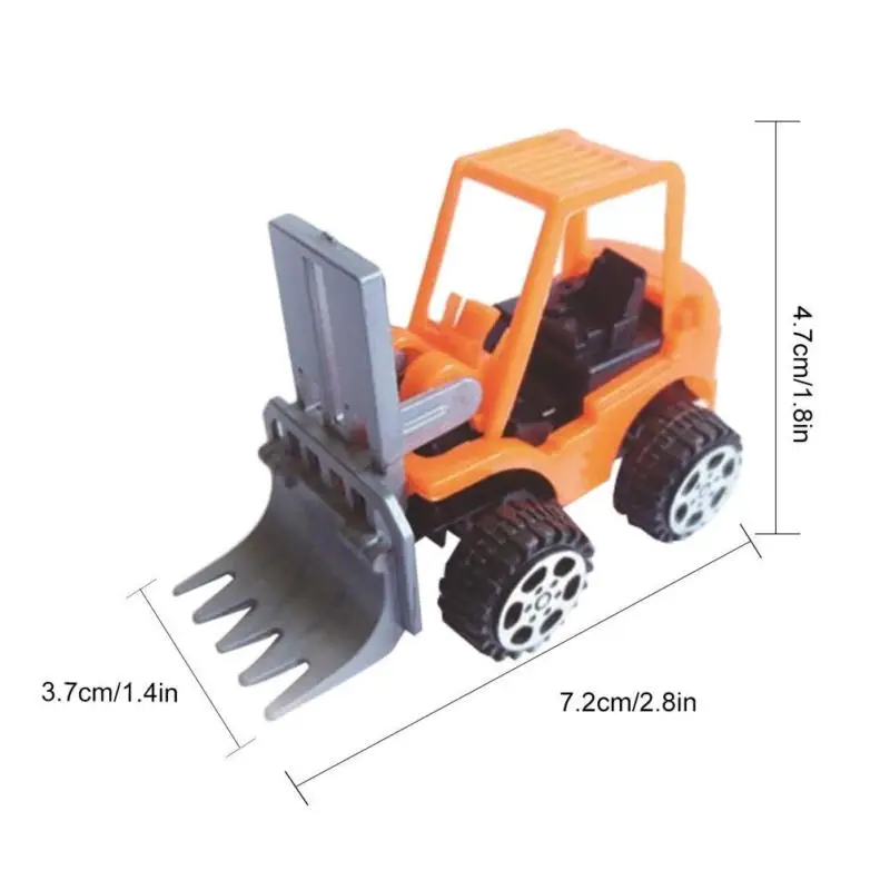 Дети Educaitonal мини Pull back инженерный автомобиль вилочный погрузчик Игрушечный