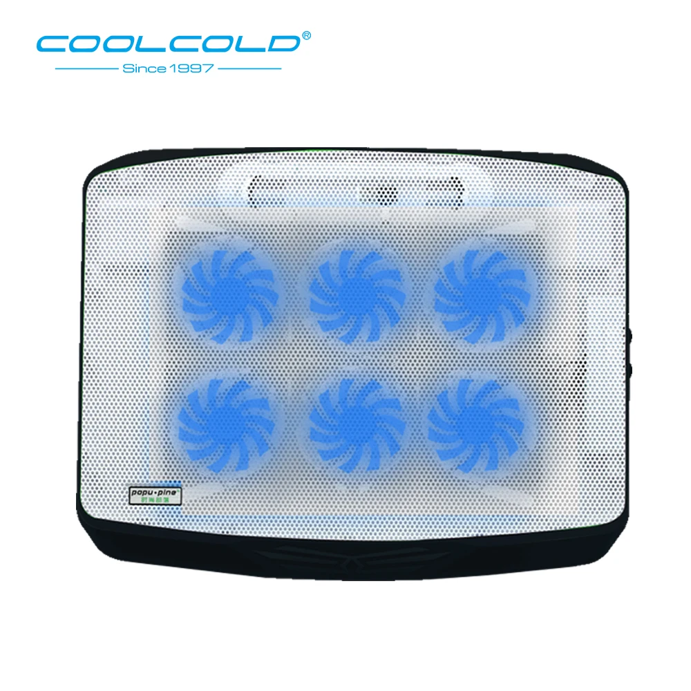 Охлаждающая подставка COOLCOLD с шестью вентиляторами для ноутбука USB-вентилятор