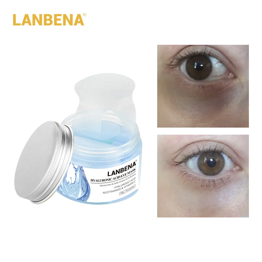 LANBENA ретинол, маска для глаз с гиалуроновой кислотой, патчи для глаз, сыворотка, уменьшает темные круги, восстанавливает линии вокруг глаз, питает и укрепляет кожу
